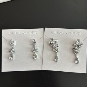 Olive & Piper Wedding or evening earrings.  Blair drops and Chantilly drops.